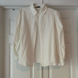 SHEIN Classic White Collared Shirt